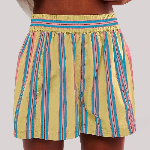Jazmin - Striped summer shorts