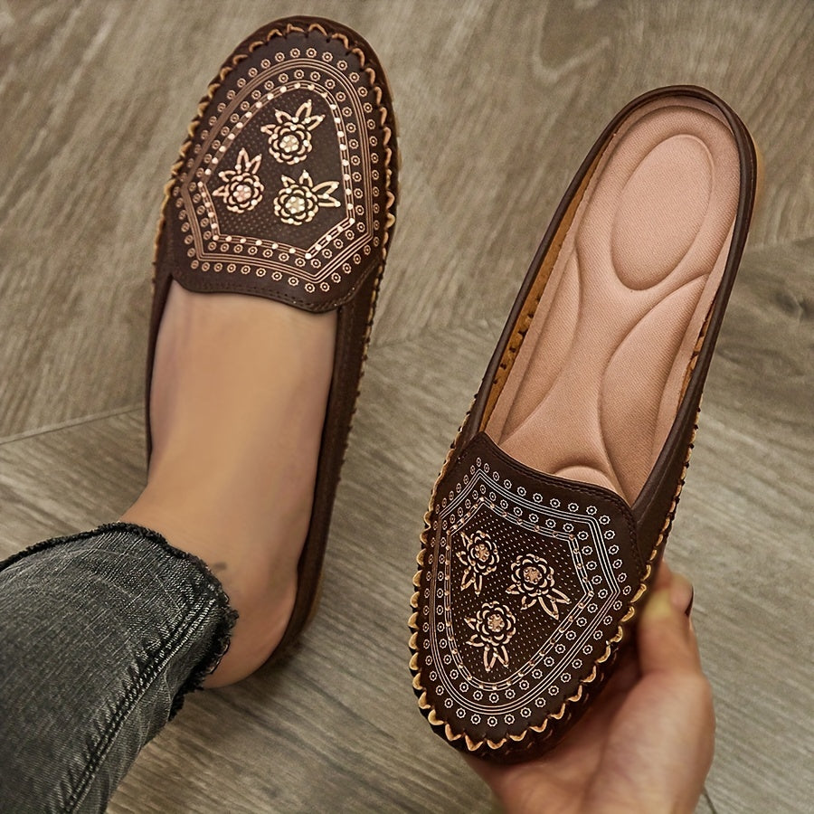 Joyce | Comfortable faux leather slippers