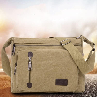 ClassicLine - Tijdloze Canvas Messenger Schoudertas