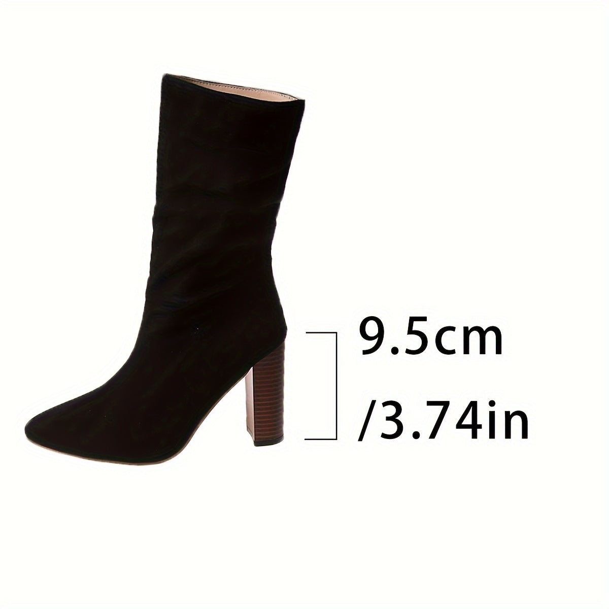 Belle | Klassieke mid-calf laars met hoge hak