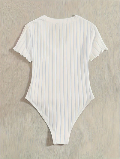 Evelien | Solid color V-neck bodysuit