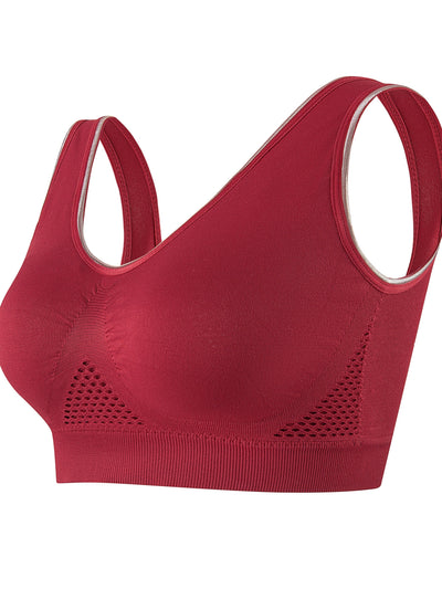 Femme | Plus size women's sports bra, breathable mesh and quick-drying