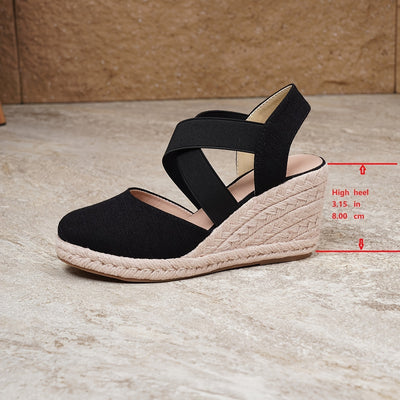 Robin | Comfortabele espadrille wedgesandalen