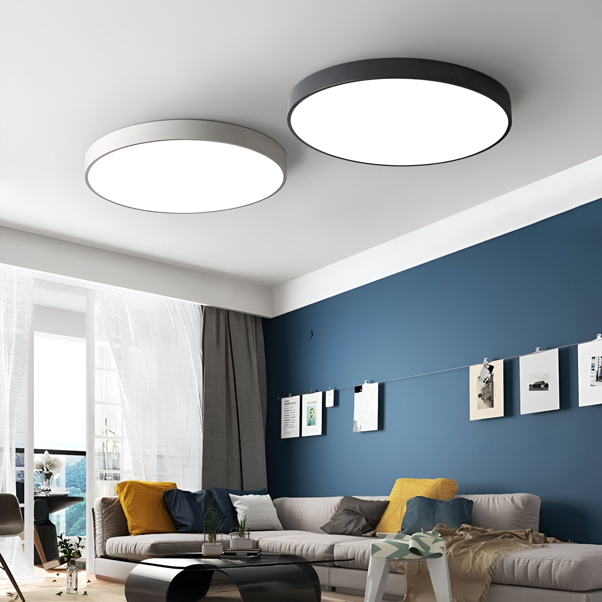 Denrad – Modern LED Ceiling Light with Acrylic Shade