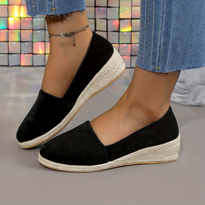 Robin | Effen kleur casual pumps met zachte zool