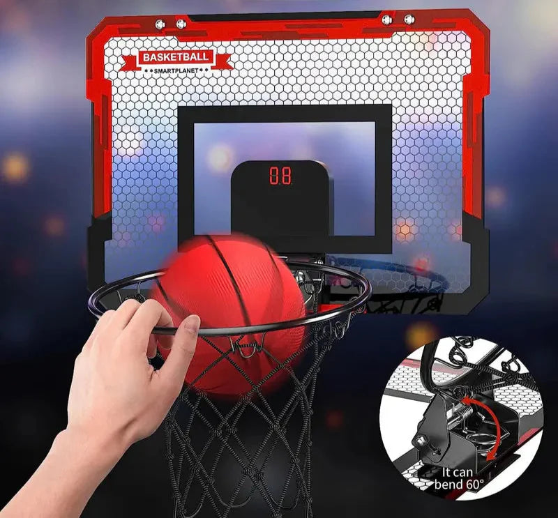 Mini Basketbalframe met Elektronisch Scorebord - BouncePro