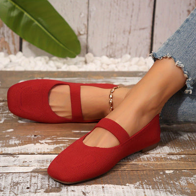 Lize | Plain colored ballet flats with a strappy back