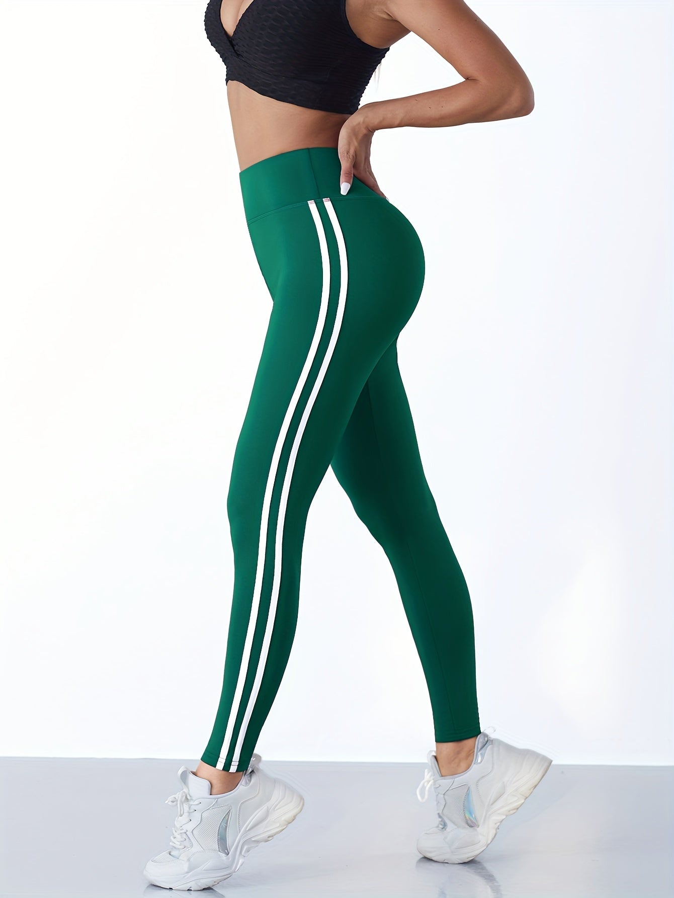 Nina | Yogalegging met hoge tailleband, vochtafvoerend en rekbaar