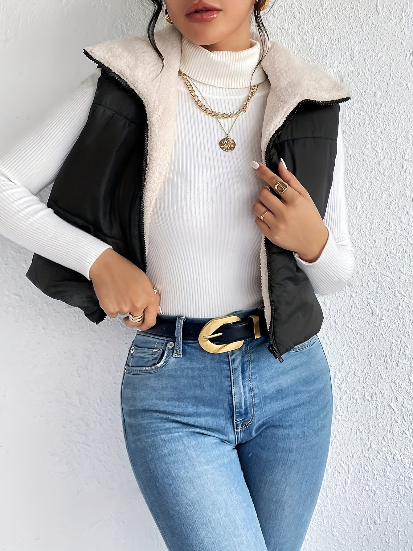 Elin | Fleece-lined quilted vest