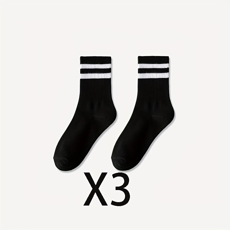 Niels | 3 paar unisex zweetabsorberende sportieve crew-sokken