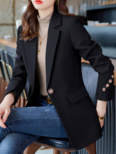 Lotte | Elegant blazer with a fitted collar and buttons