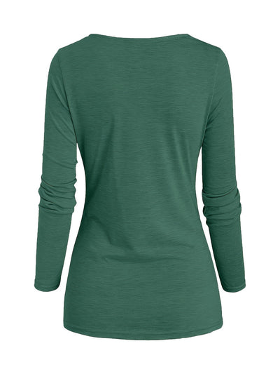 Lotte | Plain knitted top with turtleneck and ruffles