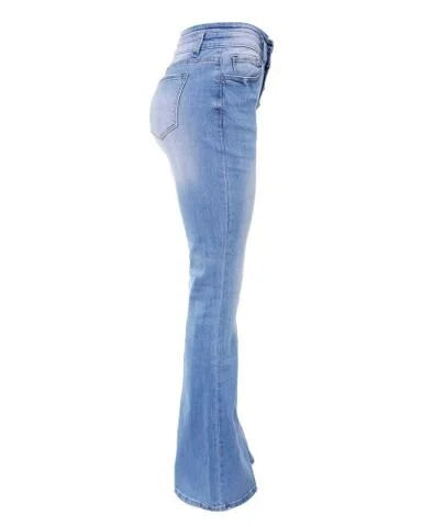 Kerryl - High-waisted denim trousers