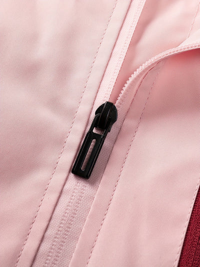 | Linde | Sportieve dames outdoorjas met capuchon in bijpassende kleuren en ritszakken