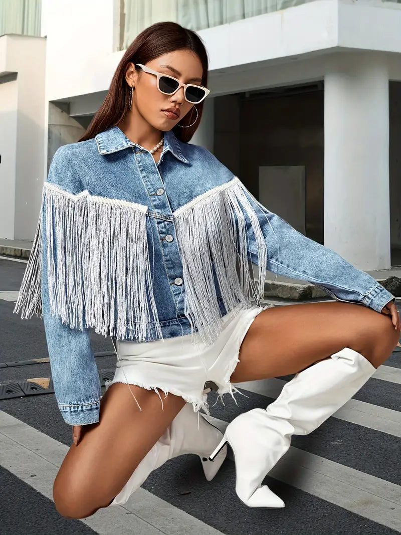 Laleyn - Vintage Tassel Jacket for Women