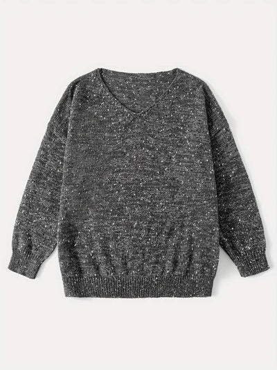 Fien | Knitted sweater with multi-colored wool