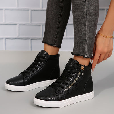 Sophie | Effen casual sneakers met rits