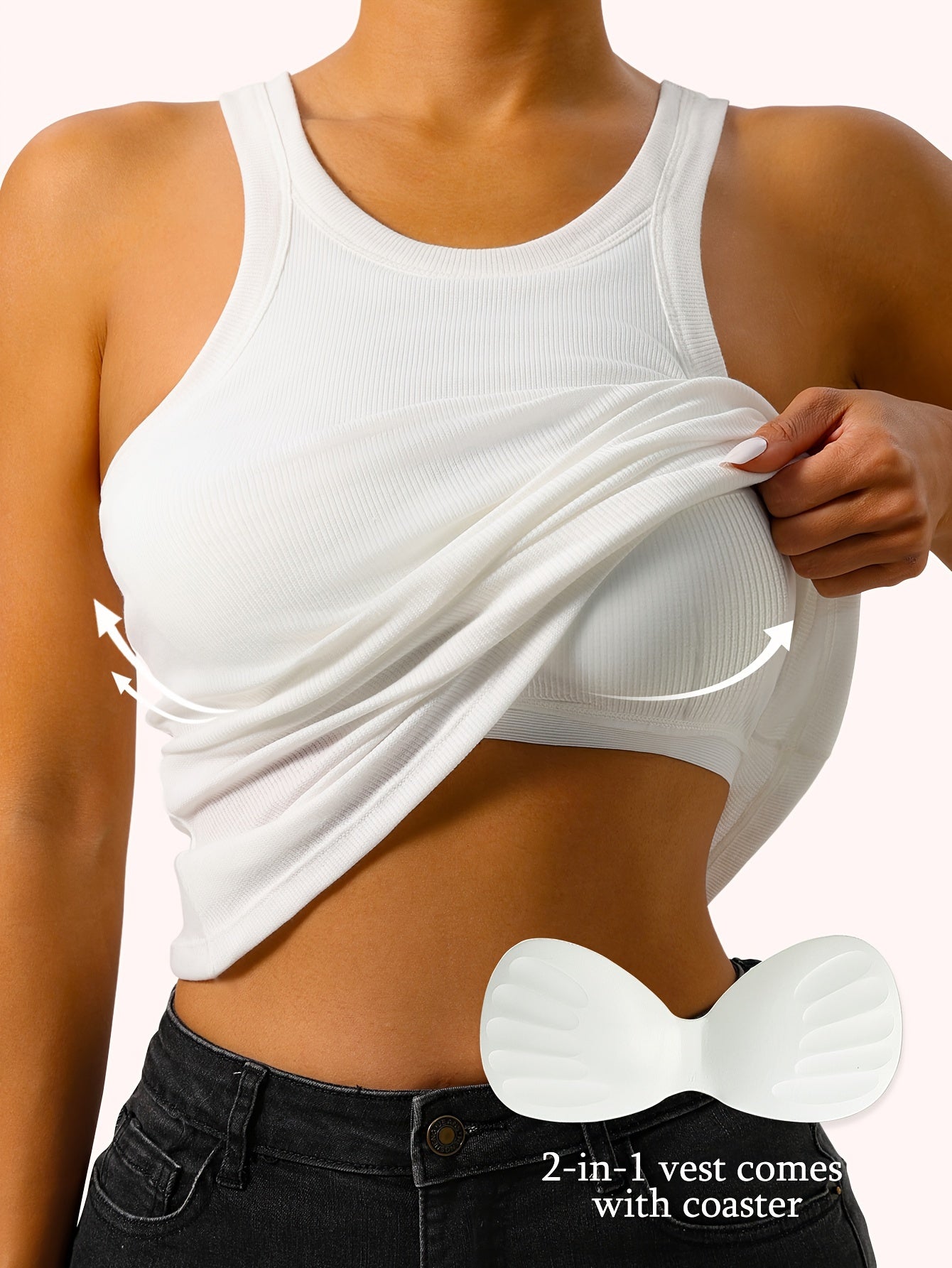 Lotte | Sleeveless tank top with built-in bra