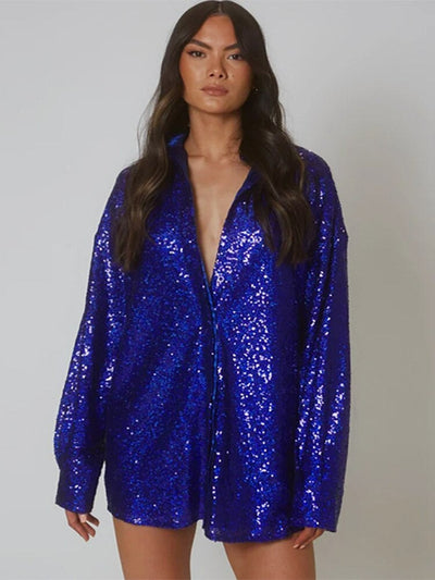 Gershilda - Oversized Sequin Blouse