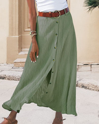 Lotte | Elegant long skirt in solid color