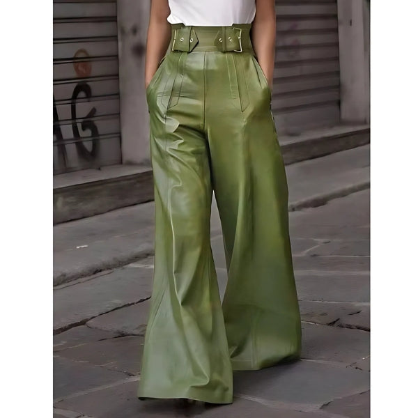 Livia | Stylish High-Waisted Wide Leg Pants for Women