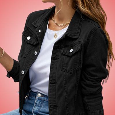 Zaira – Trendy Korte Denim Jas | Must-Have voor Elke Garderobe
