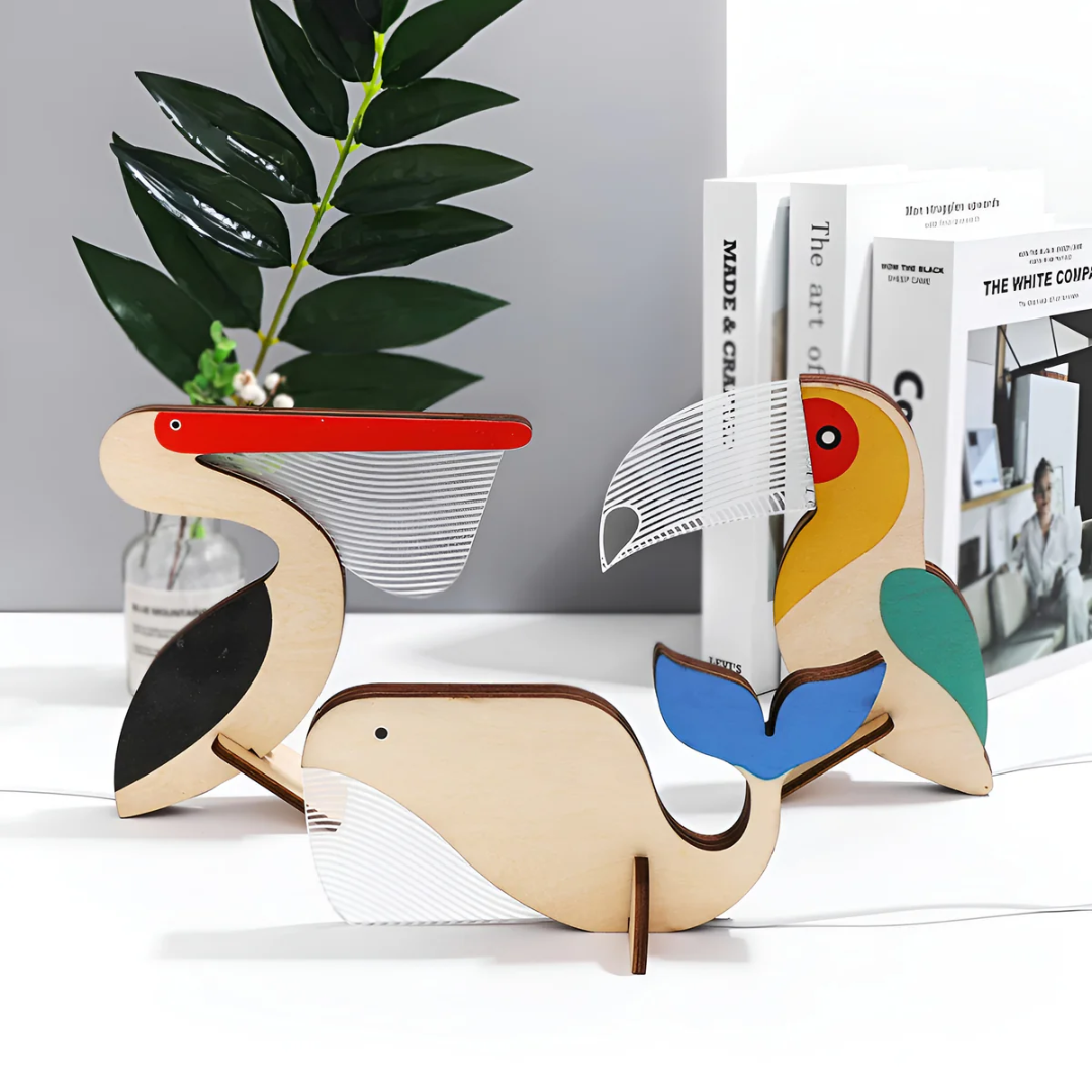 Novian – Nordic Wooden Animal LED Table Lamp 1 Light