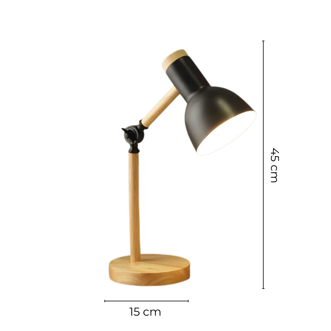 Velorienn – Adjustable LED Table Lamp Wood And Metal