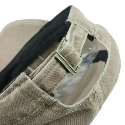 Retro legerpet voor heren - klassieke look, moderne details