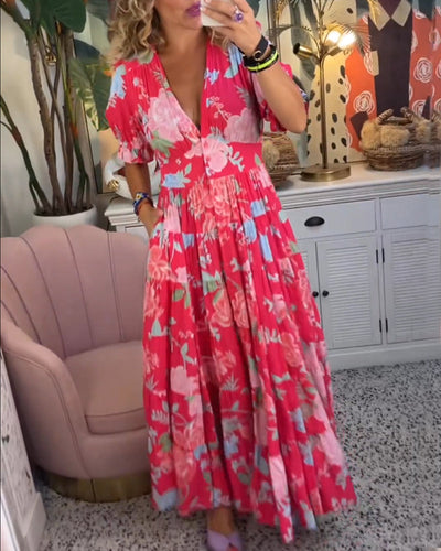 Joy - Bloemen Maxi Jurk voor Dames