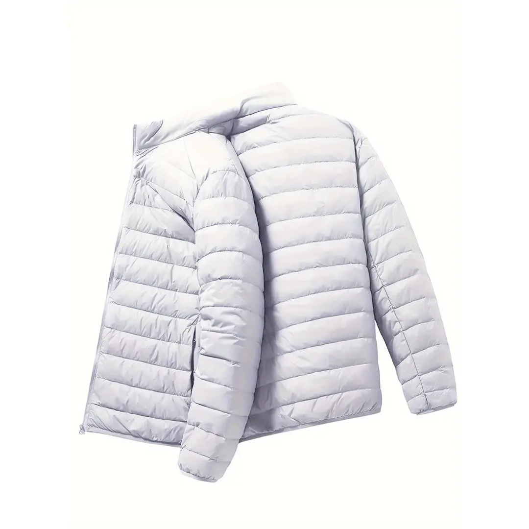 Kees - Lightweight warm jacket with zipper and stand-up collar