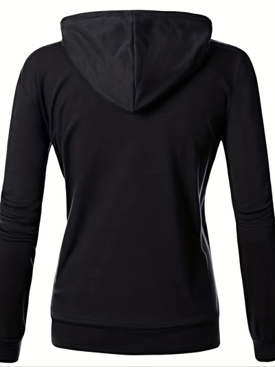 Sophie | Casual hoodie met contrastkleurige trim en zak