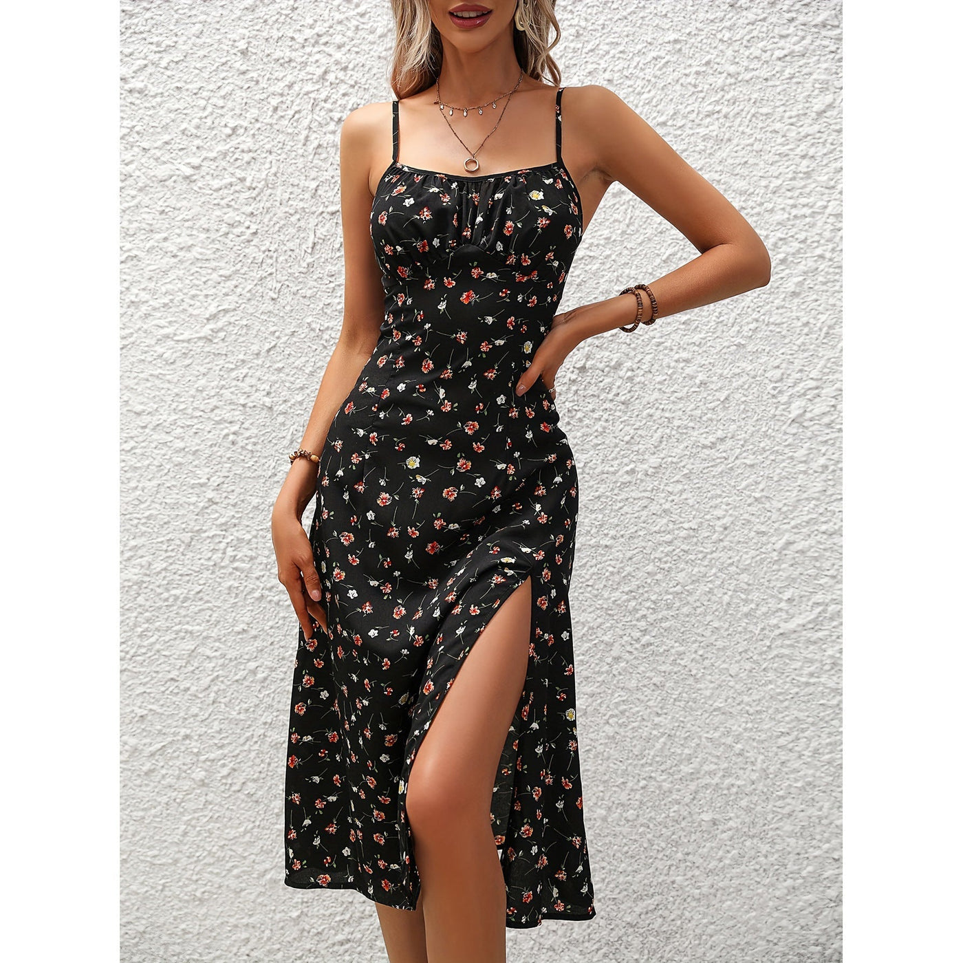 Yinthe - Lange Jurk met Polka Dot