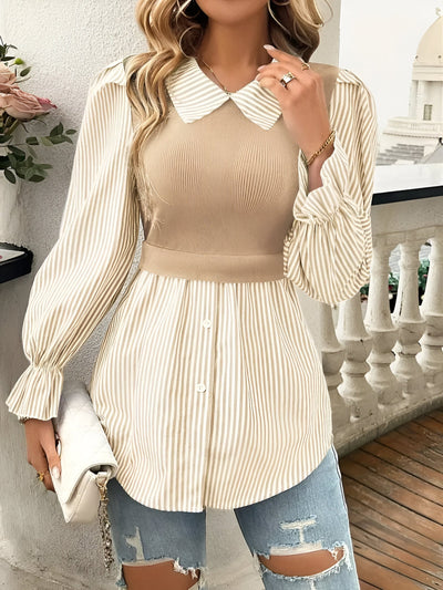 Caprice - Stijlvolle Blouse met Blokstrepen