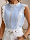 Amelia - Elegante Blouse met Bloemenkant
