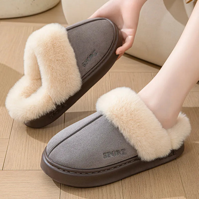 Eva Confort - Suede indoor slippers for women