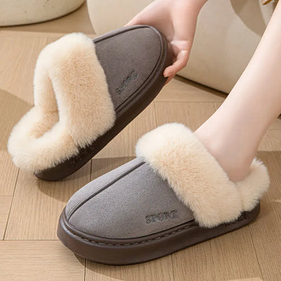 Eva Confort - Suede indoor slippers for women