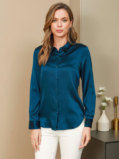 Genoveva - Elegante Utility Look Dames Colshirt