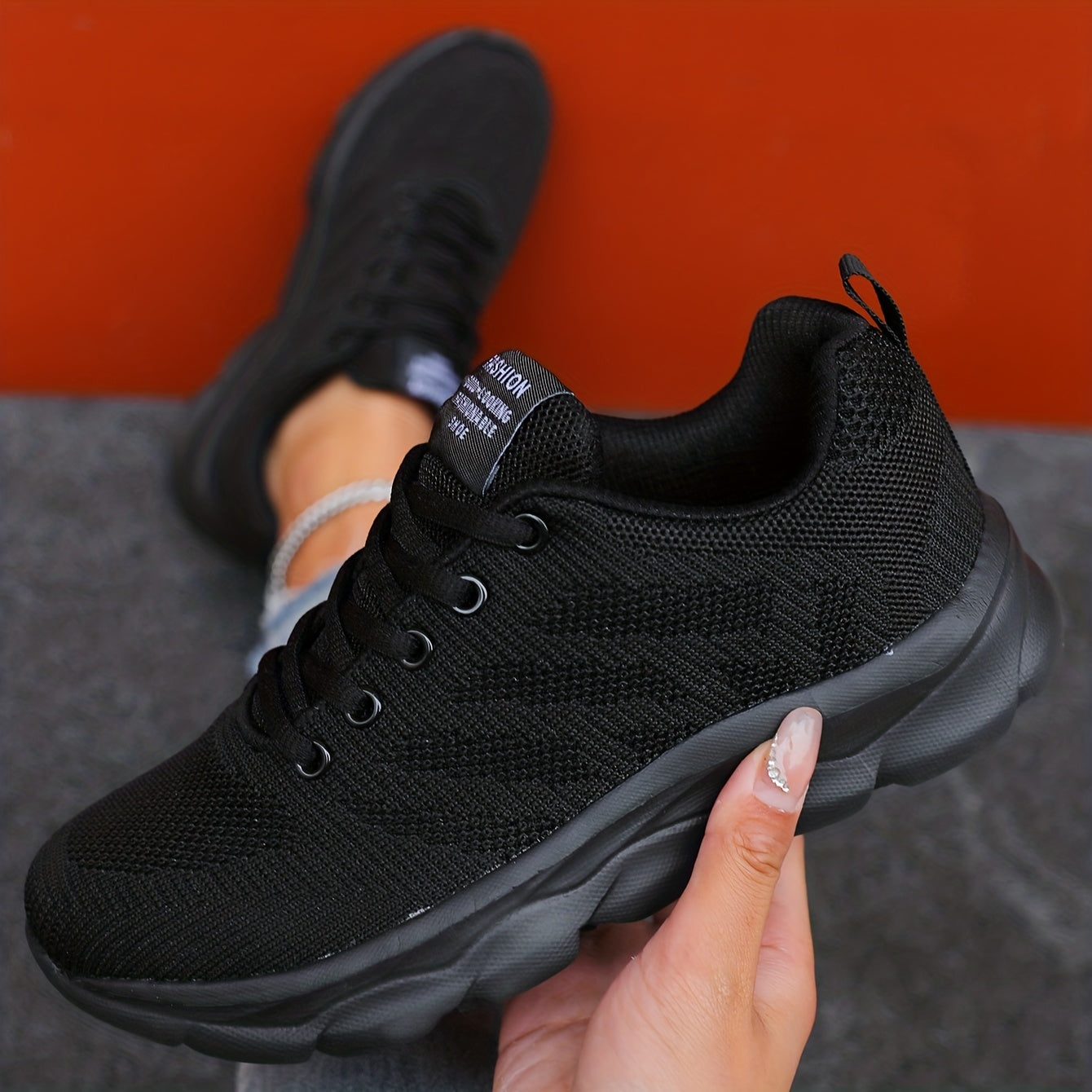 Nina | Ademende gebreide damessneakers