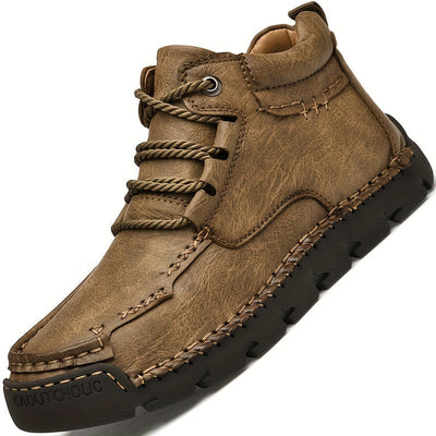 Floris | Solid color retro high-top boots