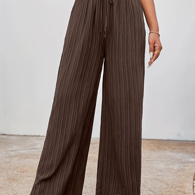 Lotte | Wide-leg summer trousers in solid color