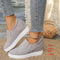 Nina | Effenkleurige casual verhogende dames sneakers