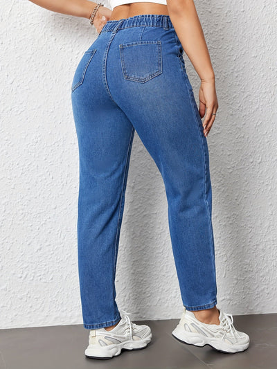 Lotte | Hoog getailleerde relaxte fit damesjeans