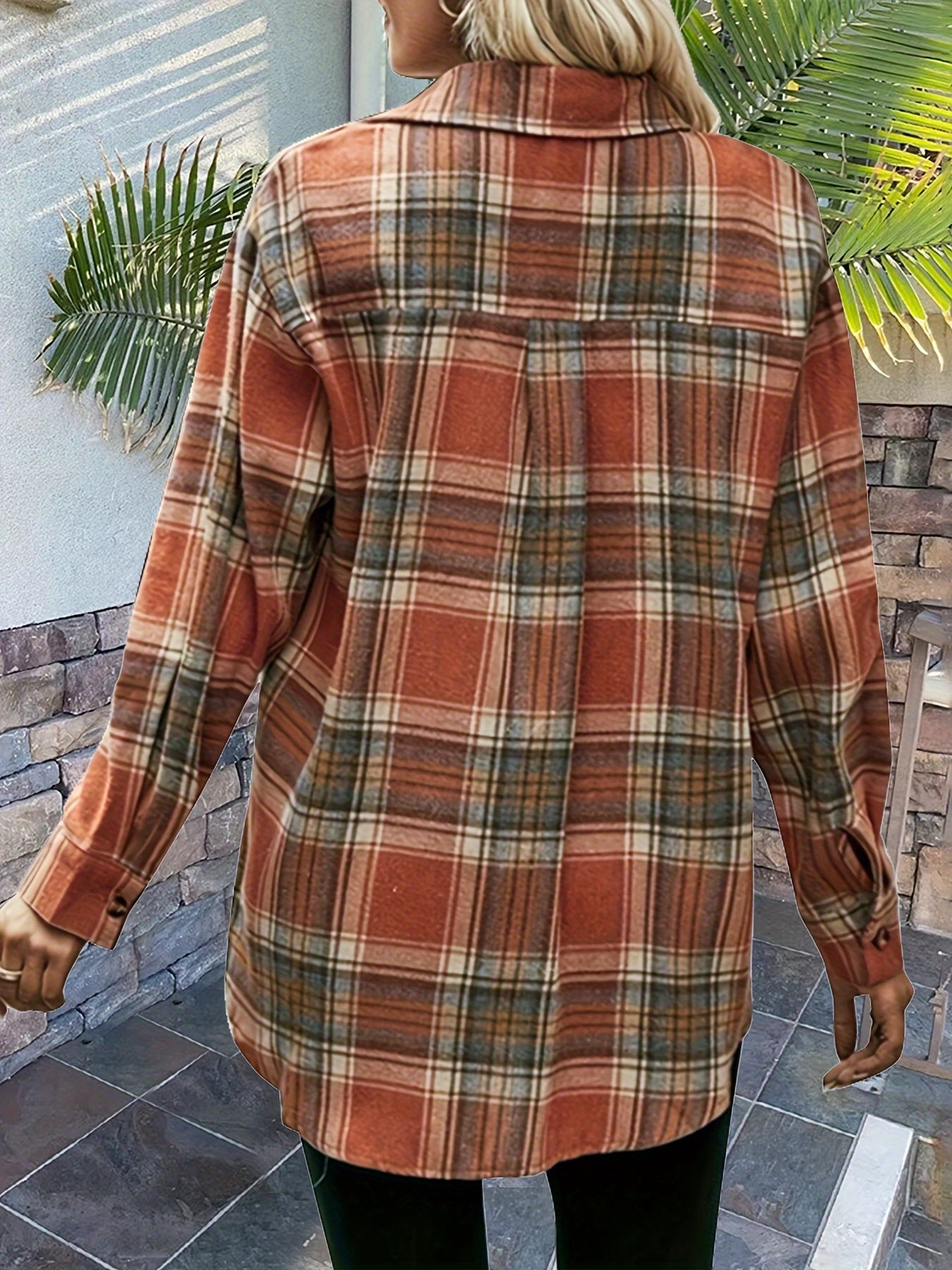 Femke | Karohemd met knopen vooraan