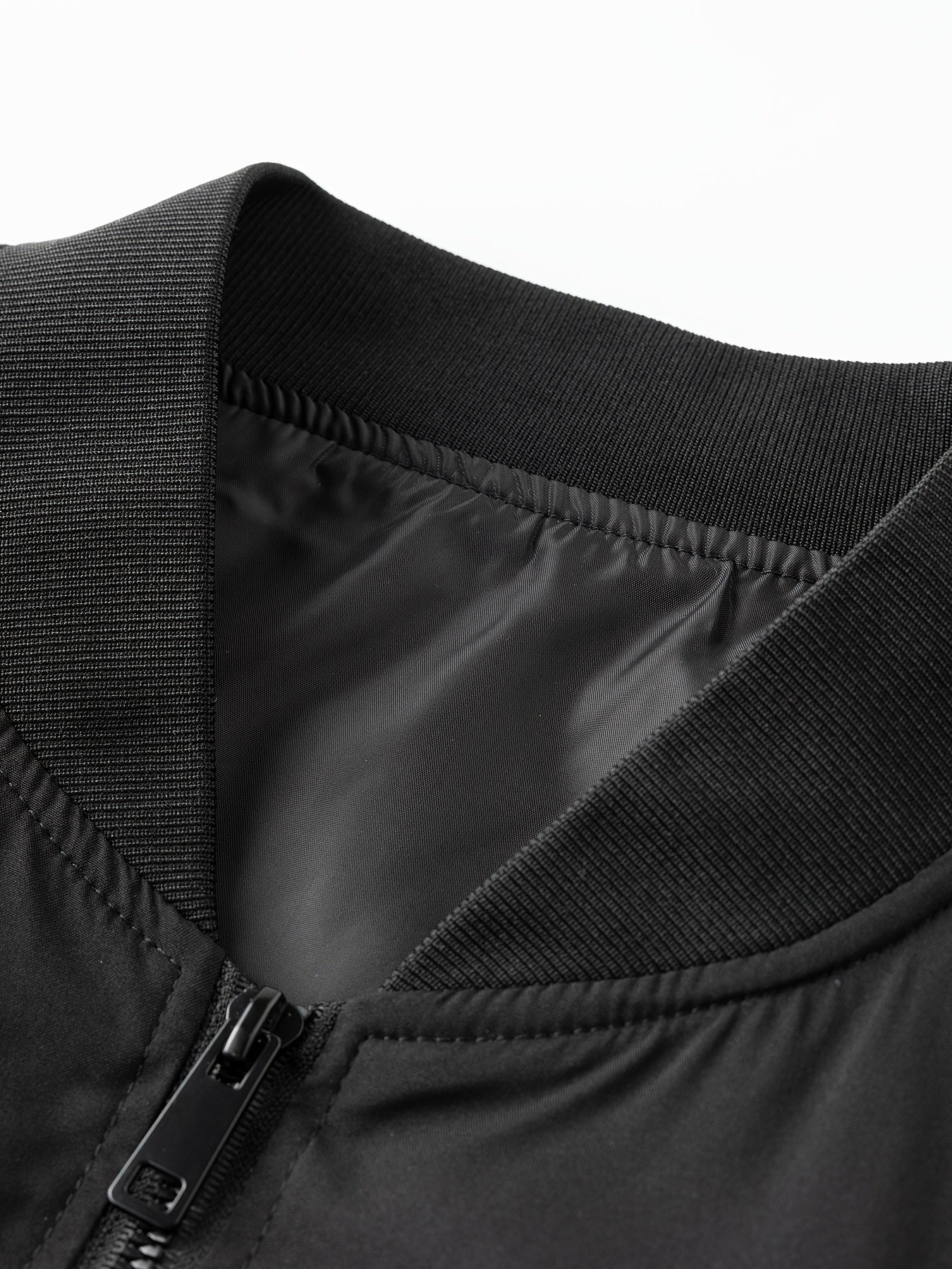 Jasper | Plain bomber jacket with baseball collar