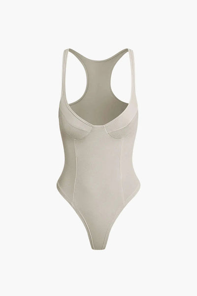 Celia - Dames Bodysuit met Diepe V-Hals