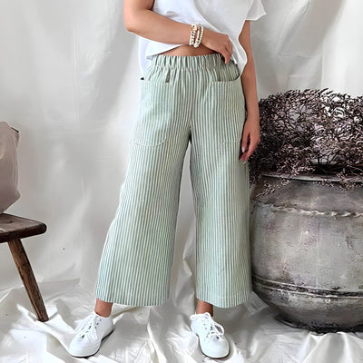 Leonie - Comfortable Striped Trousers