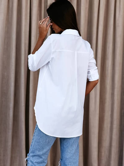 CORINE | Relaxte blouse met V-hals voor de lente