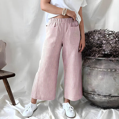 Leonie - Comfortable Striped Trousers