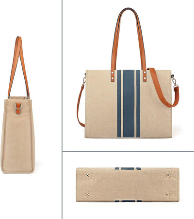 OrganizeEdge - Canvas Laptop Schoudertas